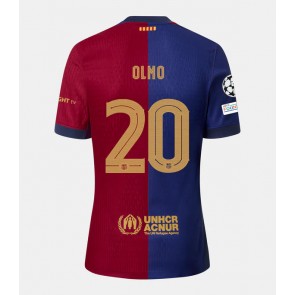 Billiga Barcelona Dani Olmo #20 Hemmatröja 2024-25 Kortärmad